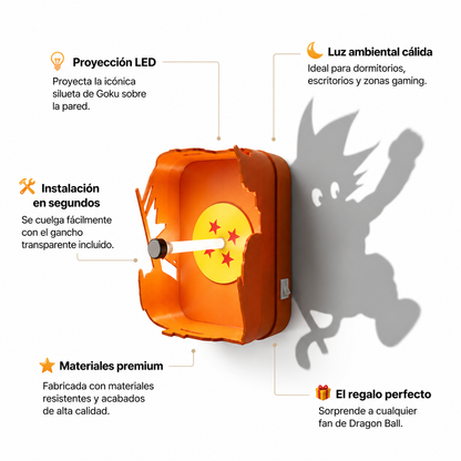 Lampara de sombra Son Goku